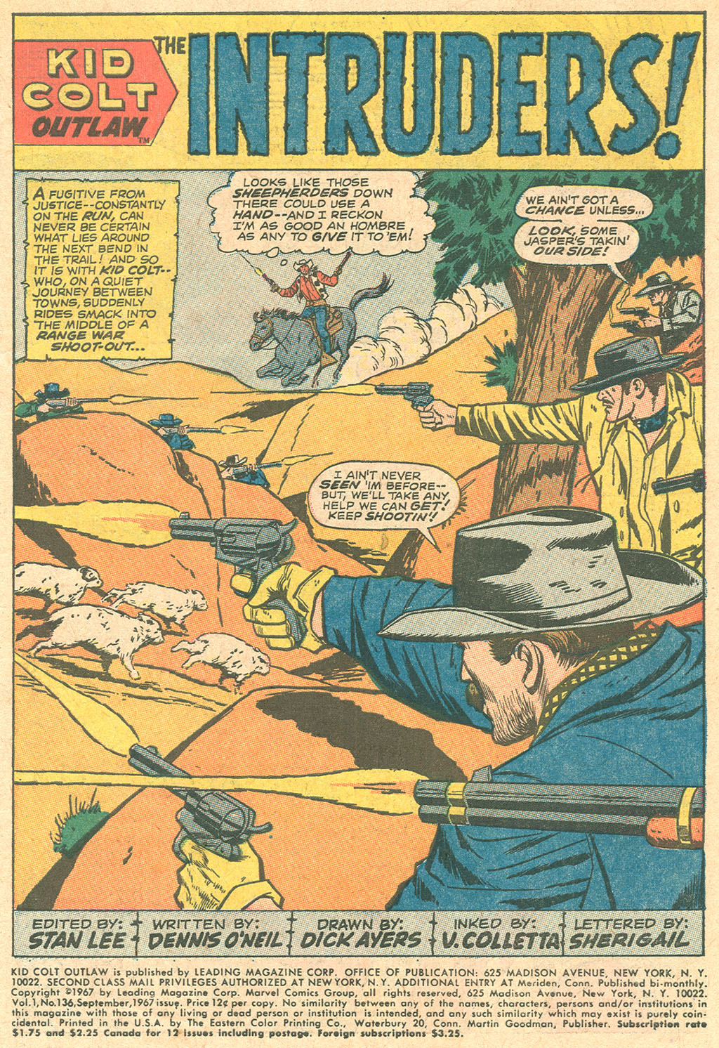 Read online Kid Colt Outlaw comic -  Issue #136 - 3