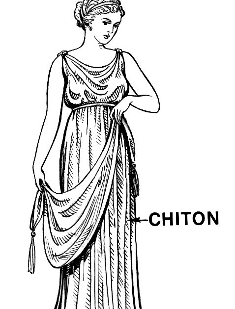 Resultado de imagen para vestimenta chiton o chiton grecia antigua