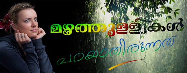 മഴത്തുള്ളികള്‍ പറയാതിരുന്നത്..