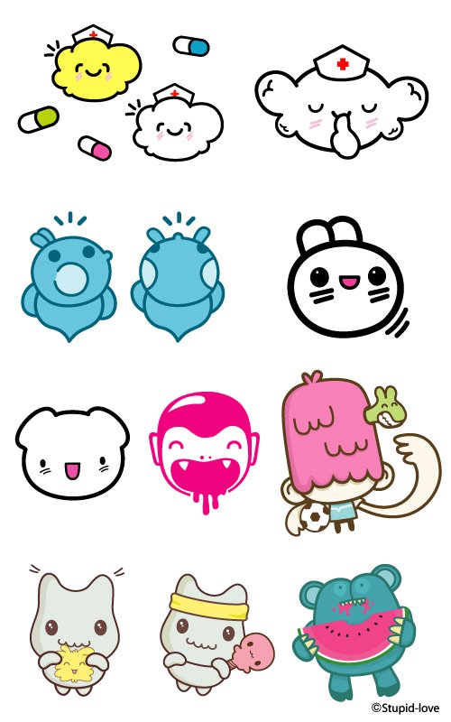 Милые маленькие картинки для наклеек легкие