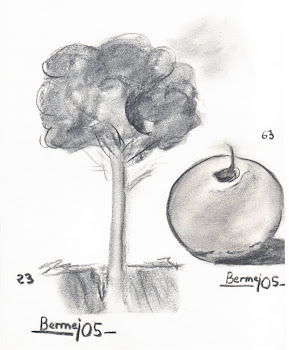 "Arbol y fruta al carboncillo", por Antonio