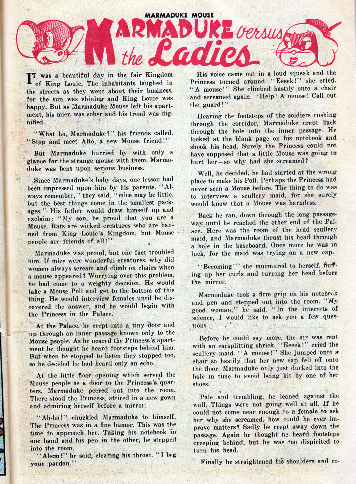 Read online Marmaduke Mouse comic -  Issue #10 - 37