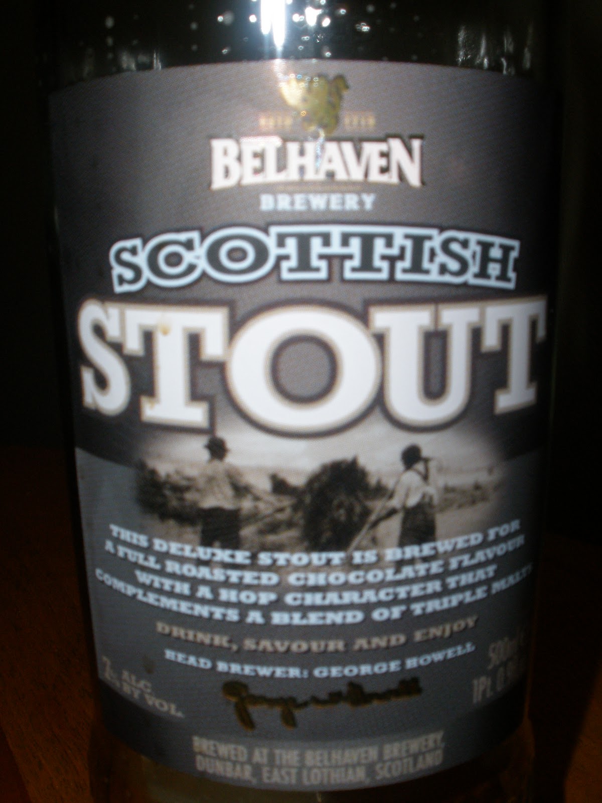 Matt's Beer Den: Belhaven Scottish Stout - Drink it up fast, lads.