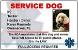 Service Dog ID Badges