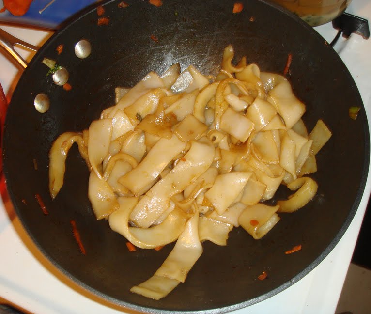 what's for dinner? Rice noodles, chow fun