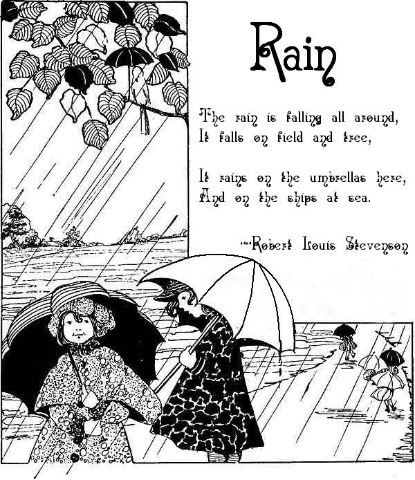 Karen&#39;s Poetry Spot: Rain by Robert Louis Stevenson