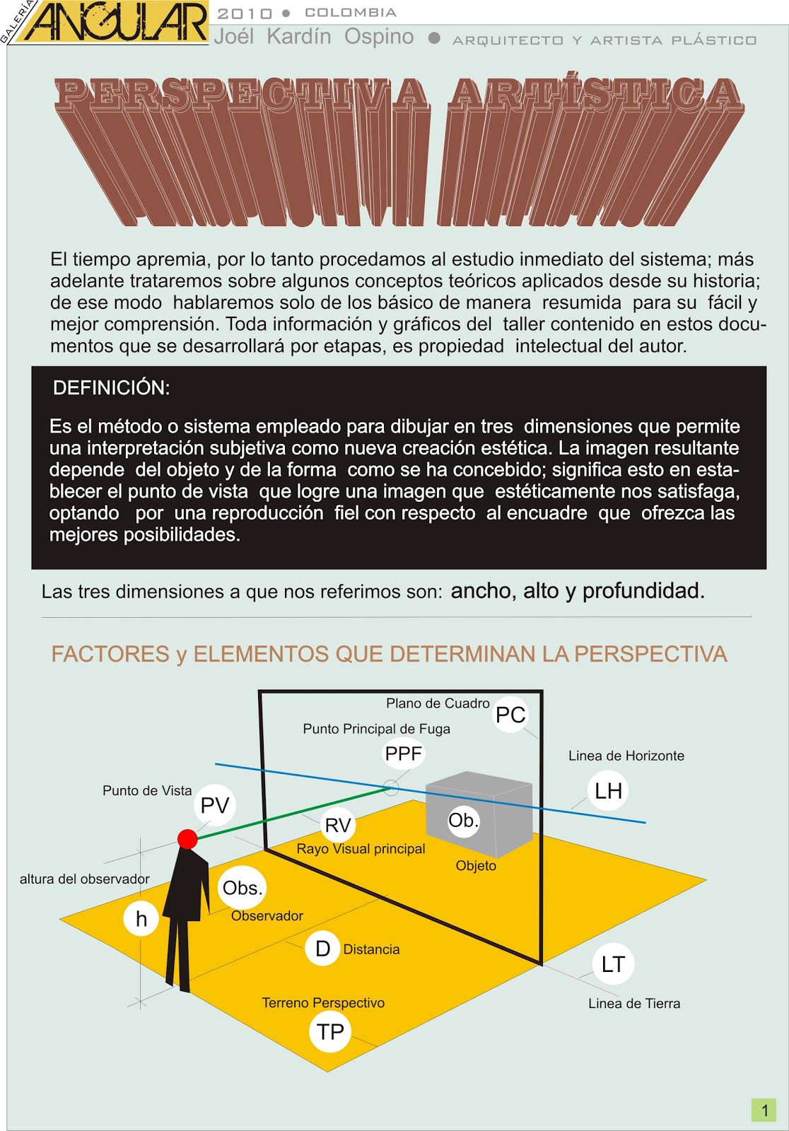 GGALA: Perspectiva artística- Lección 1