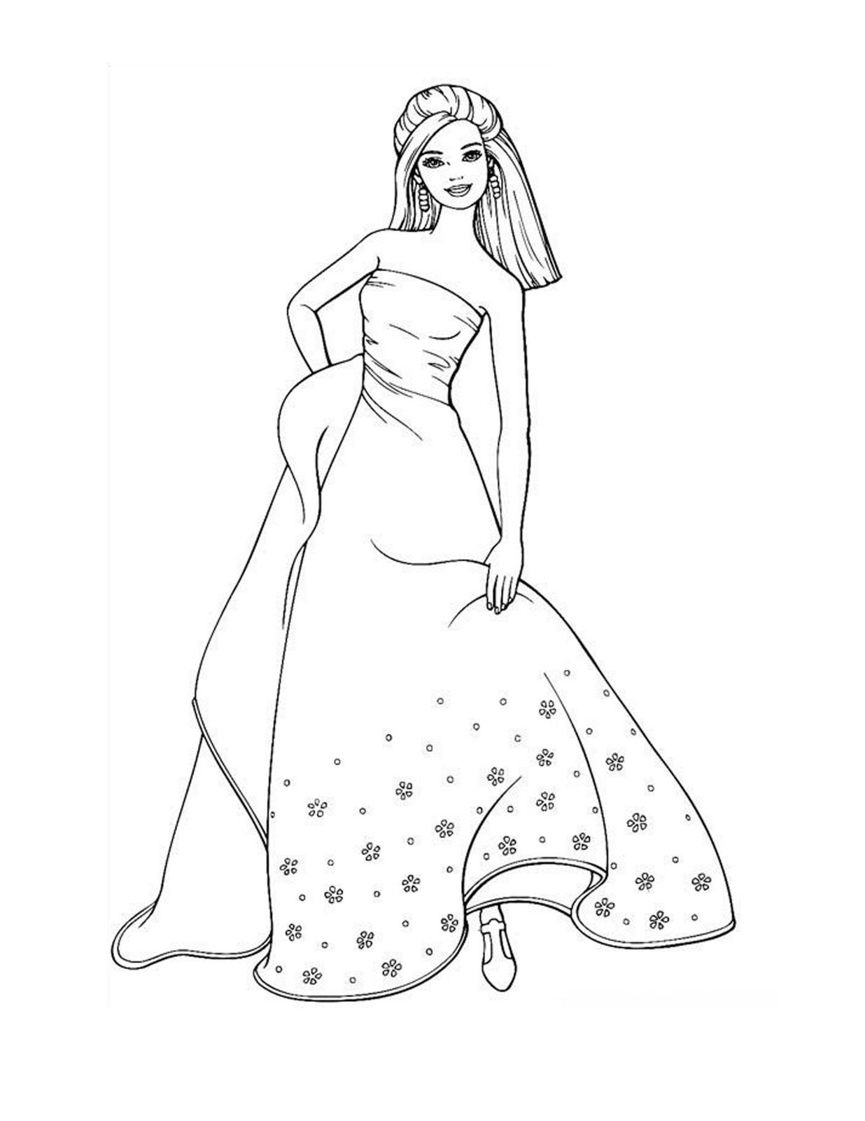 Model style barbie coloring pages >> Disney Coloring Pages