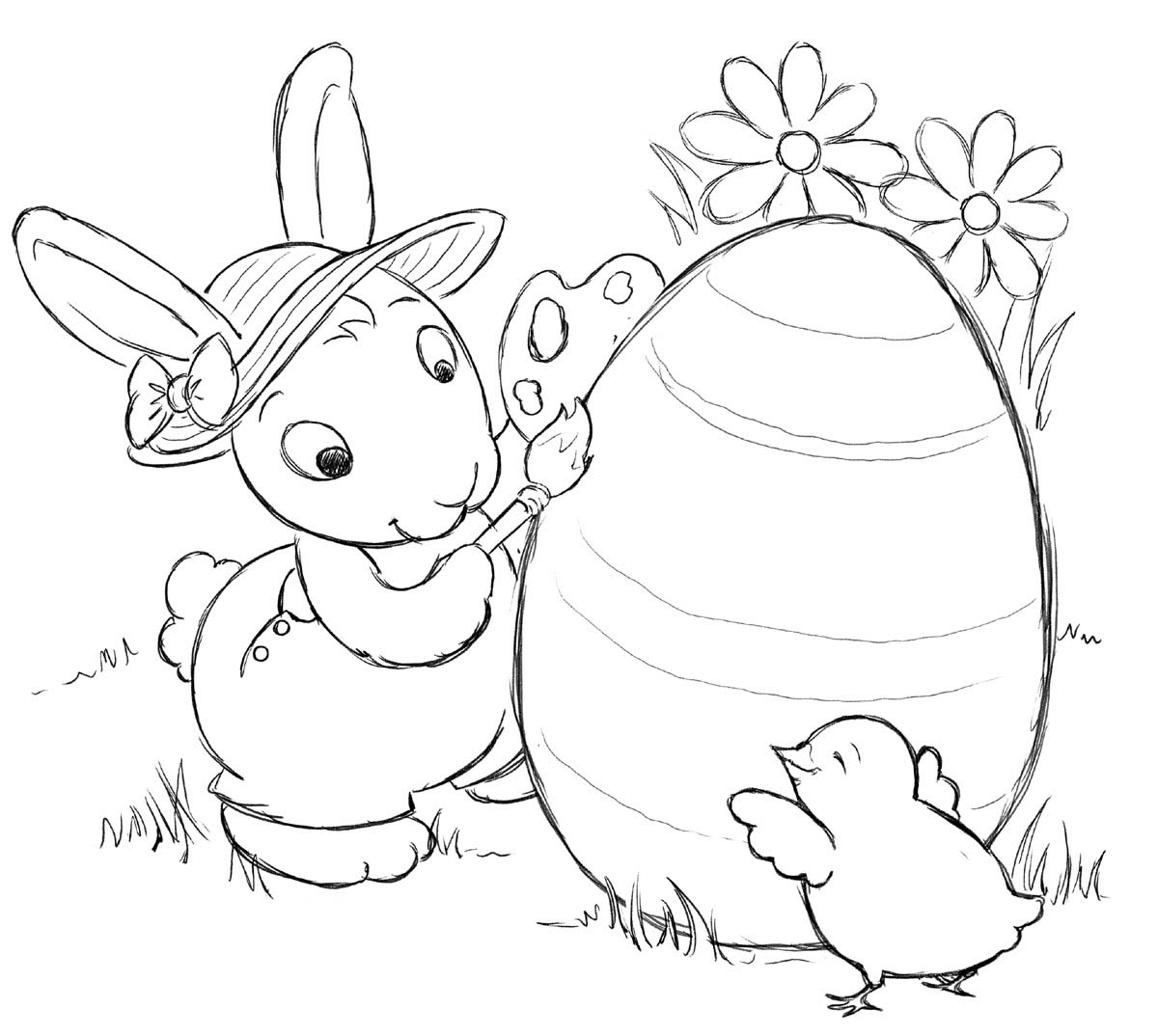 Printable coloring pages rabbit >> Disney Coloring Pages