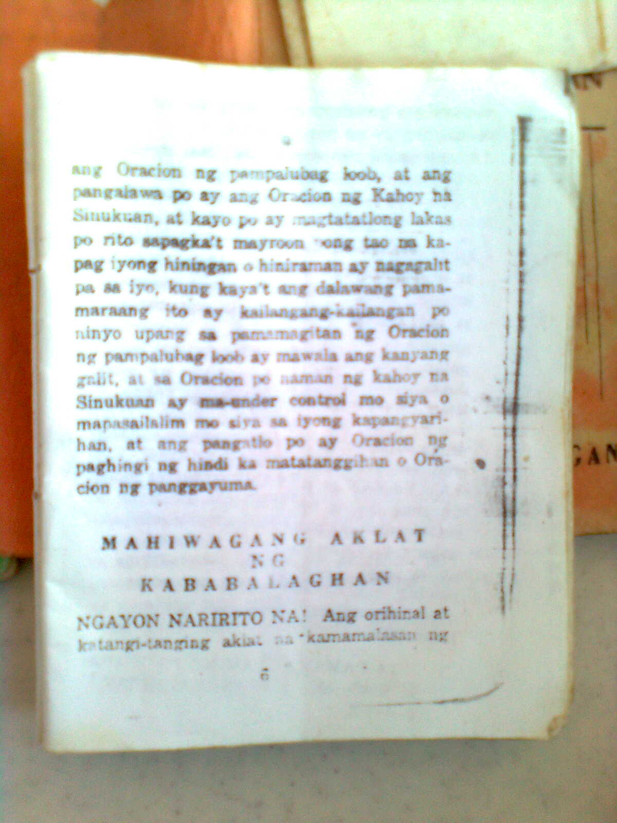 MAHIWAGANG AKLAT NG KABABALAGHAN