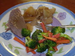 roast pork garlic cooker slow picnic cooking pressure lb potatoes