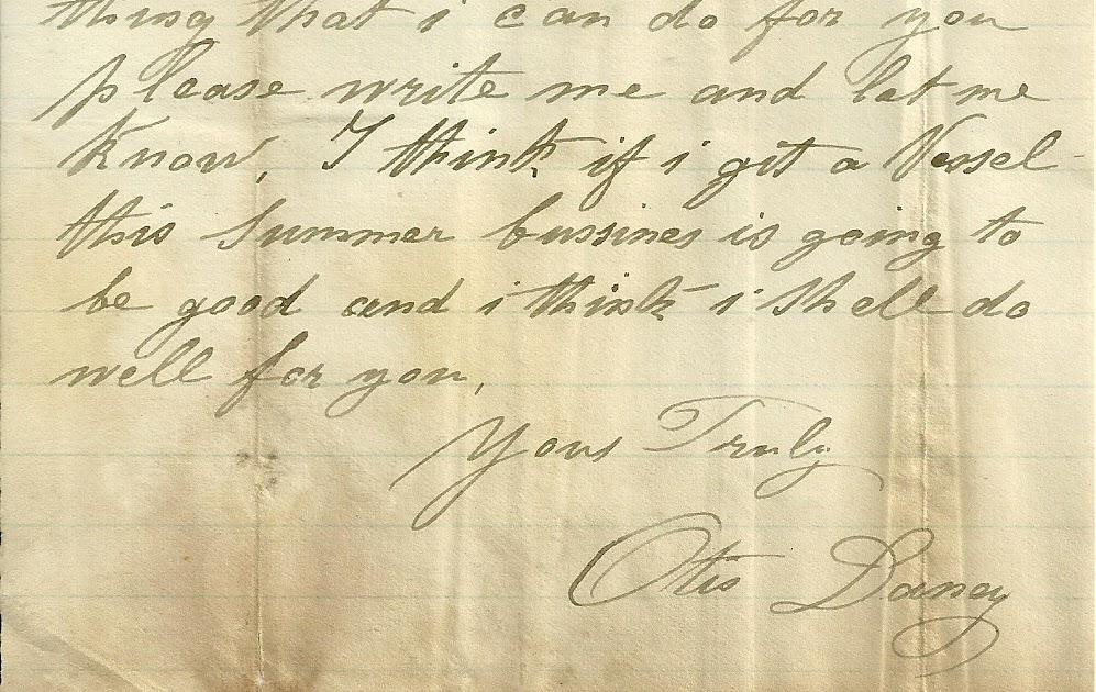 Heirlooms Reunited 1873 letter to ster Treat at Bangor, Maine, from