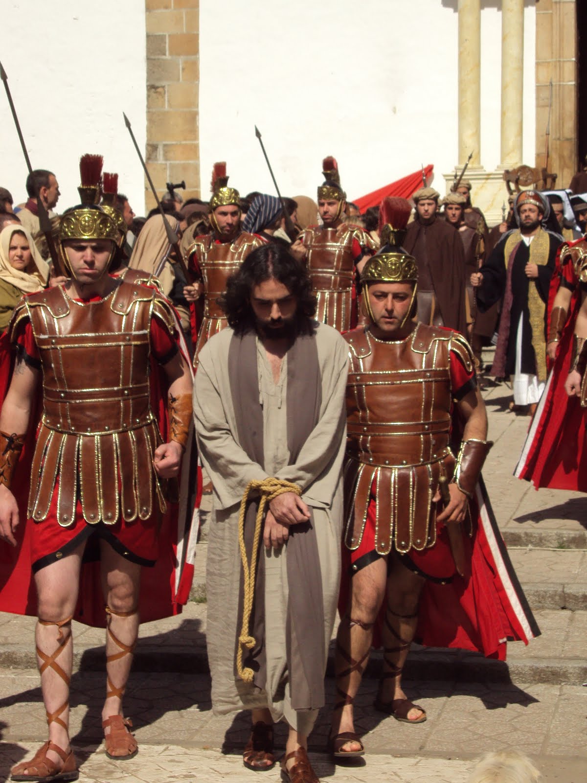 majao público Pasión en vivo en Oliva de la Frontera, Badajoz