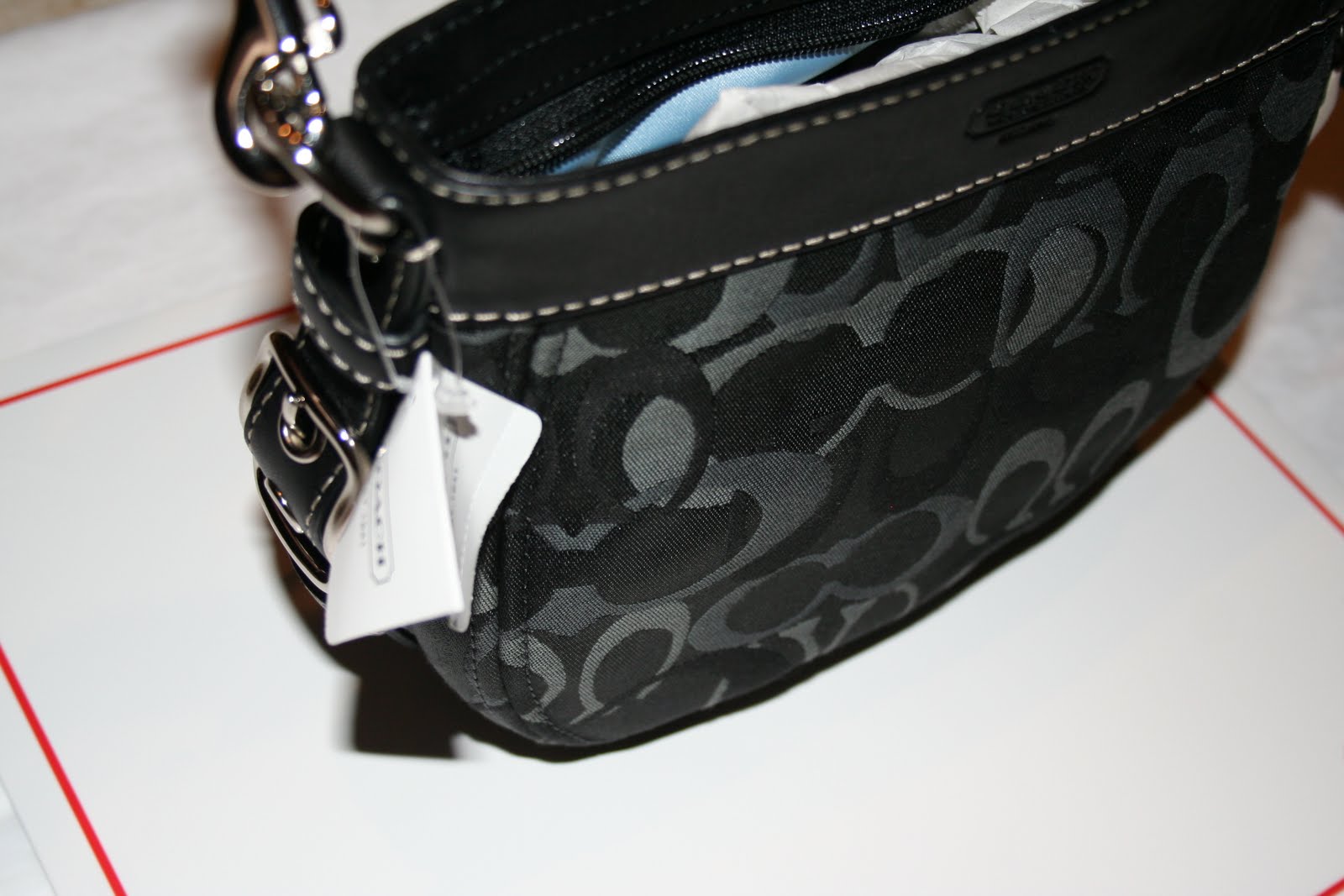 Luxury Bags For Sale NWT Coach Zoe Optic Signature Tote 44109