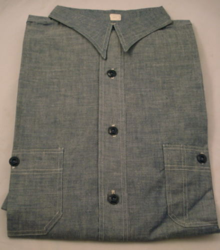 1930's Deadstock JC Penny Pullover Chambray Shirt ~ Rivet Head