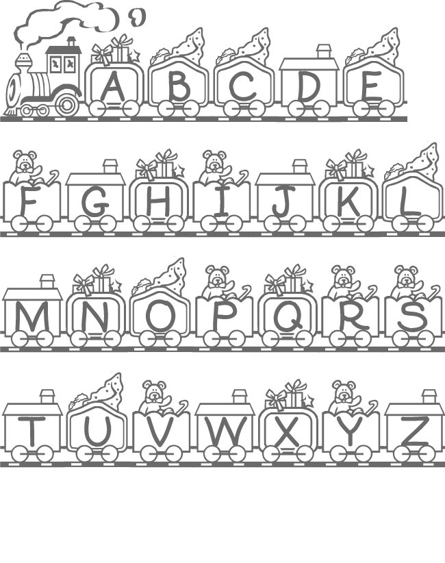 daily coloring pages alphabet christmas - photo #30