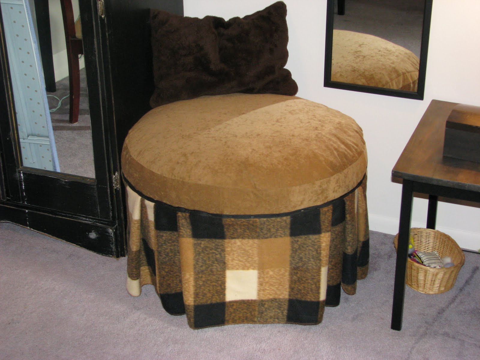 The Crafted Palette Large Round Footstool