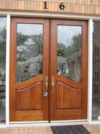 Doors after refinishing