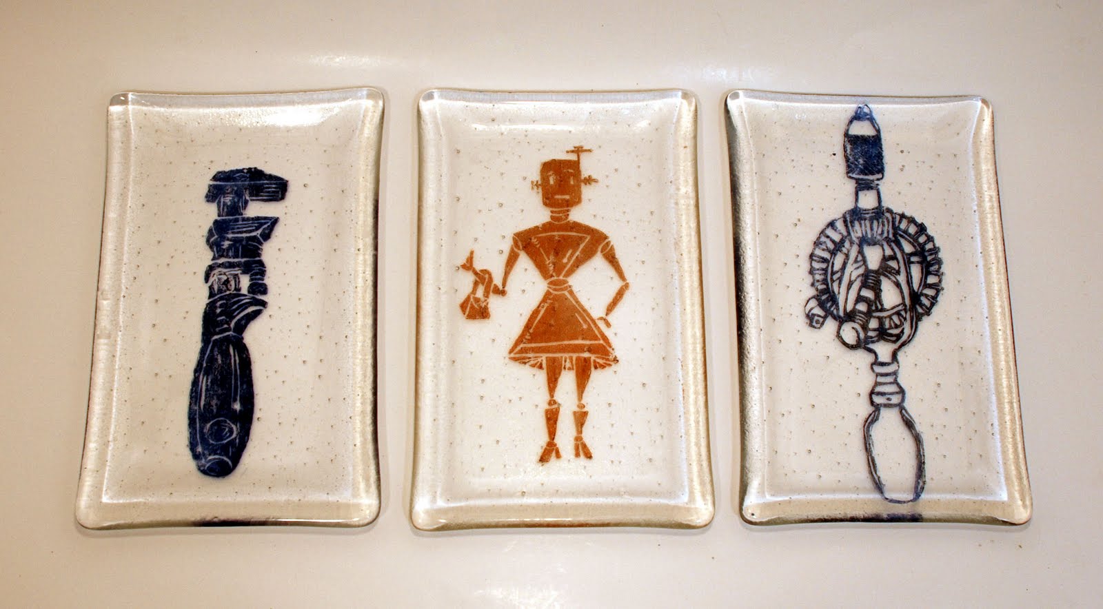 the Garden of Leah the Story Printmaker and a Glass Artist Exchange