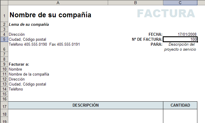 numerador automático para facturas