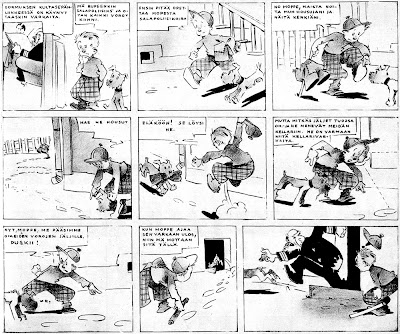 Poika Vesanto: Kapteeni ja Ville -sarjakuva vuodelta 1934