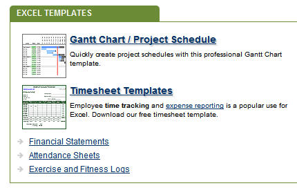 Free Excel template