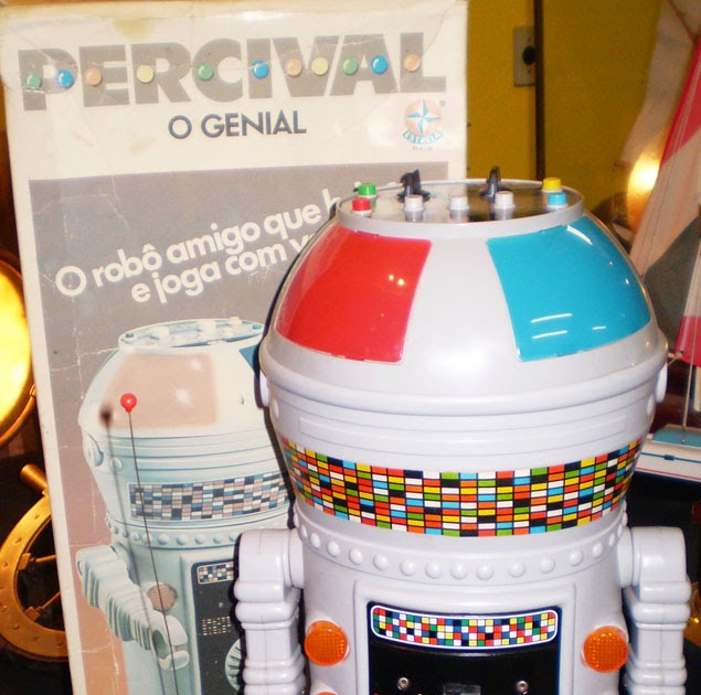 Brinquedos Antigos Robô Percival o Genial antigo da Estrela anos 80