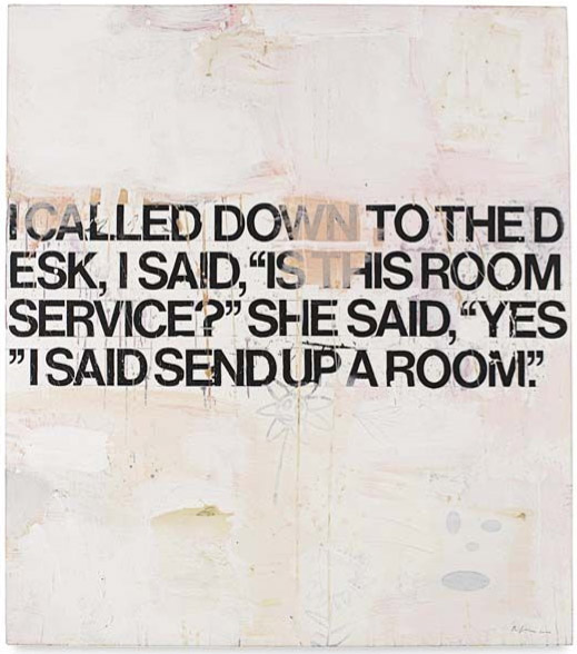 Richard Prince Untitled, Jokes, 2000 Acrylic on Gatorboard 136.5 x 121.9 cm