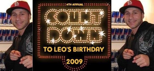 Countdown to Leo's Birthday 2009