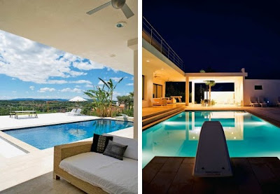 FACHADAS DE CASAS Y CASAS POR DENTRO: Fachada moderna y minimalista de