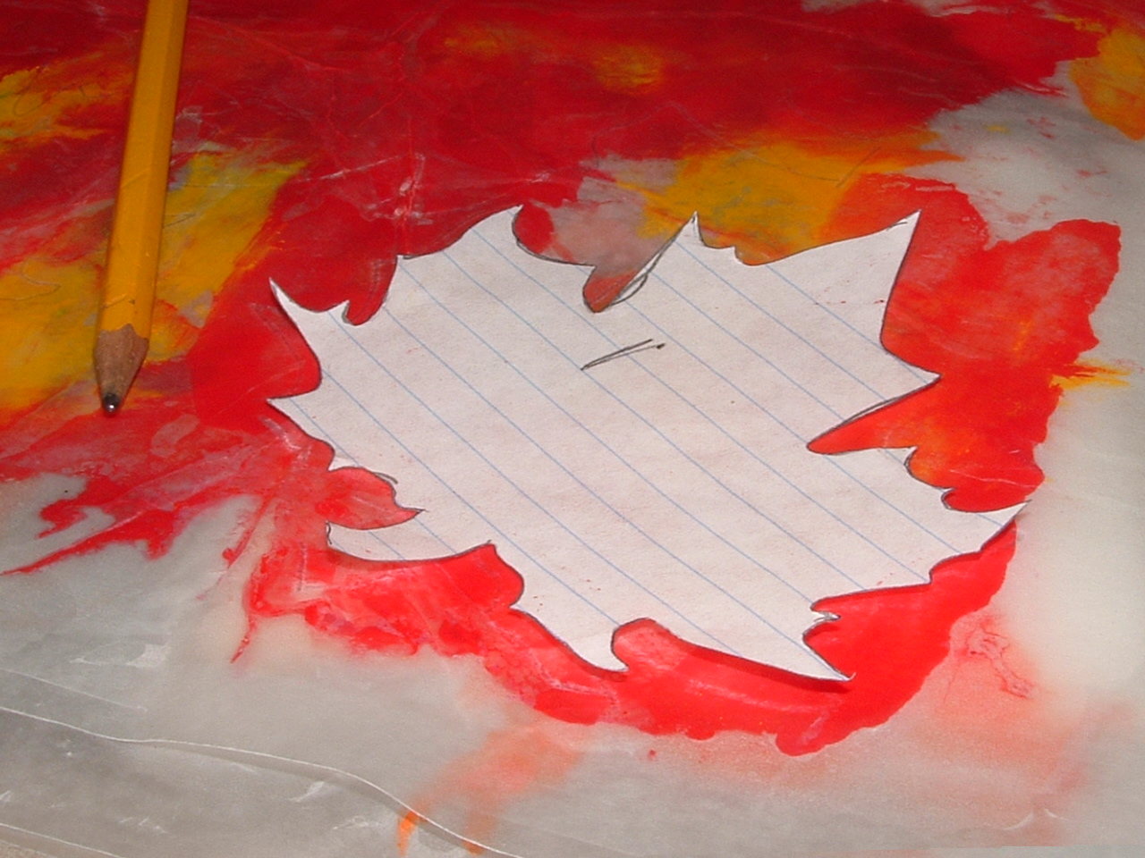 how to: wax paper and crayon fall leaves - V and Co. by Vanessa Christenson