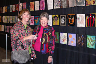 Susan and Phyllis, at the Chicago Quilt Festival, 2007