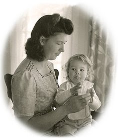 baby Robin and Mom, 1943