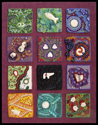 bead embroidery, bead journal project, 2008, Christy H