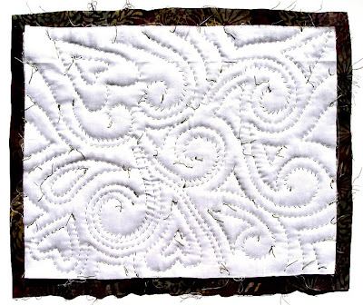 quilted fabric, bottom of memory box by robin atkins