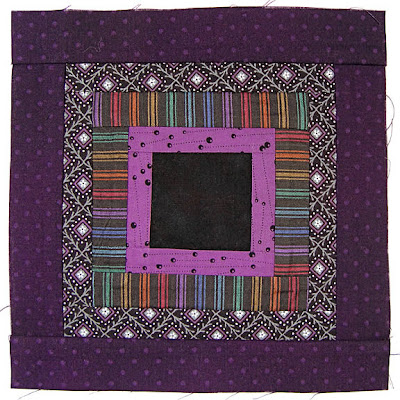 God's Eye Quilt, block 5, by Robin Atkins