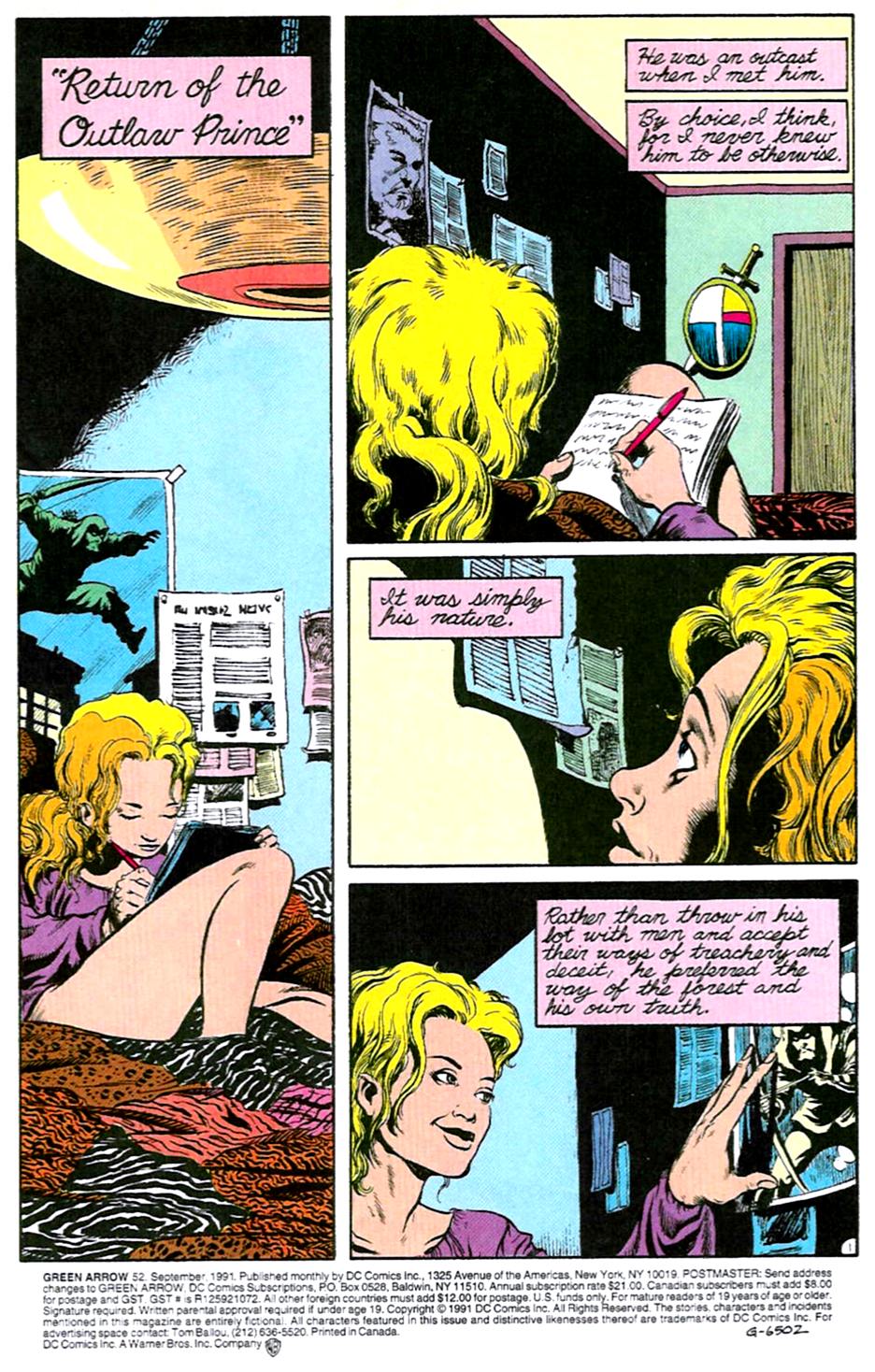 Read online Green Arrow (1988) comic -  Issue #52 - 2