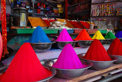 The markets are colourful...