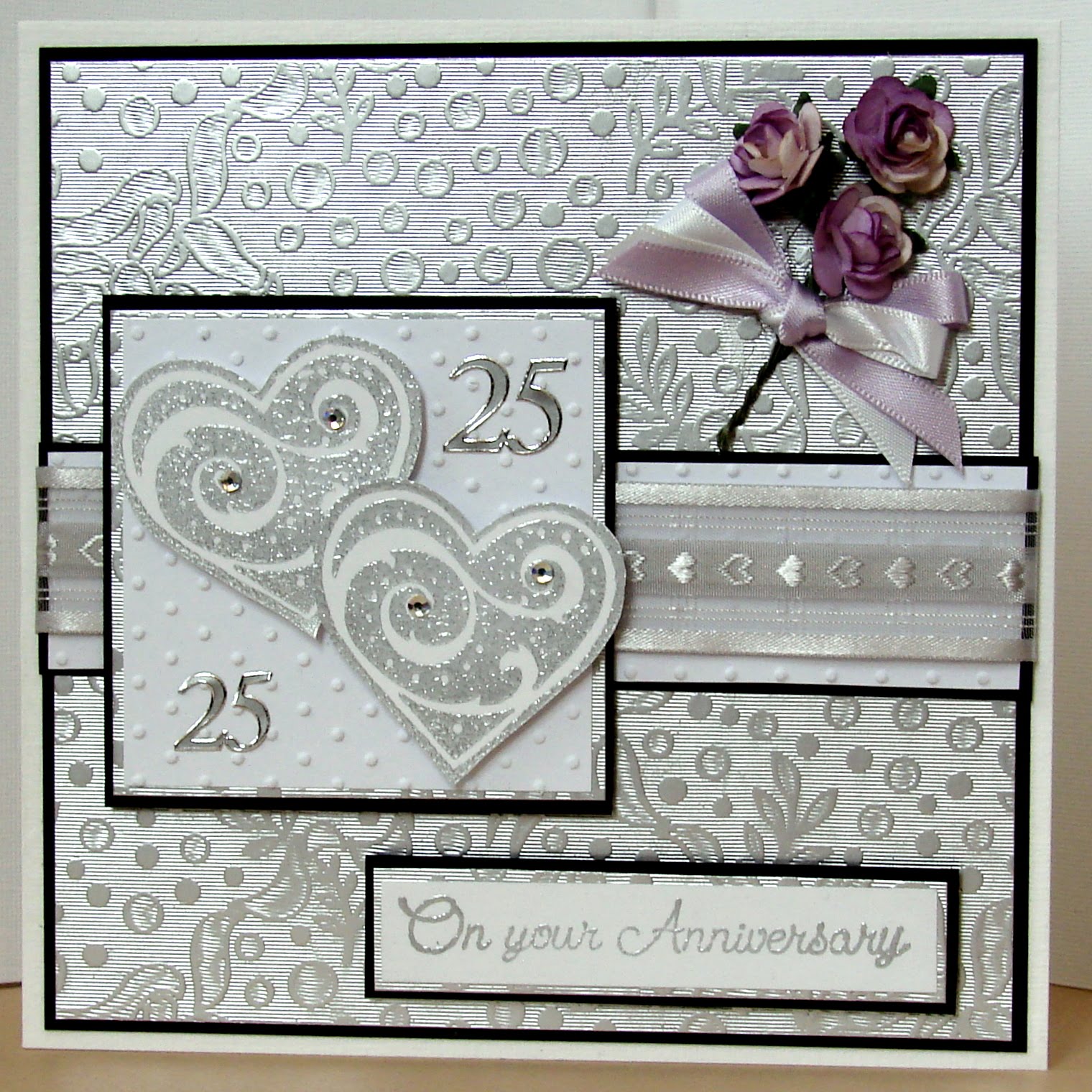 ON THE CARDS: Silver wedding anniversary card.