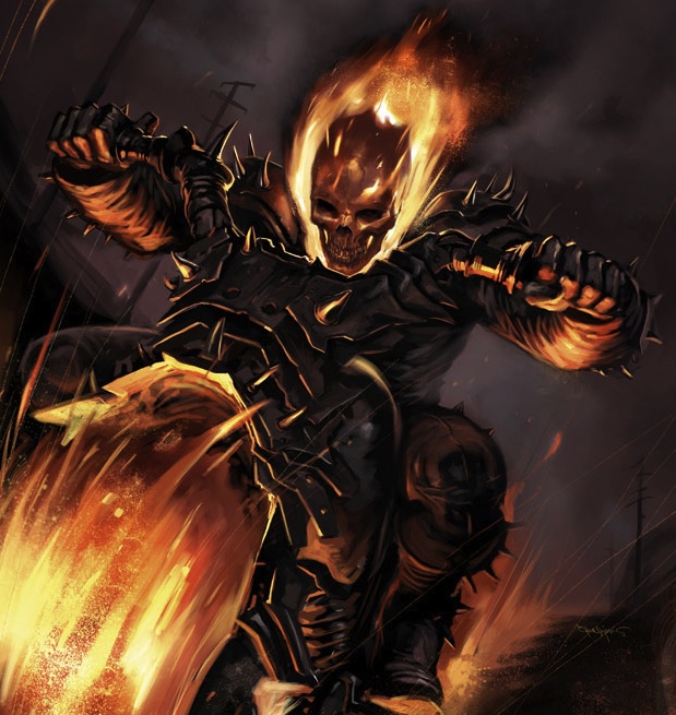 CELLULOID AND CIGARETTE BURNS Ghost Rider