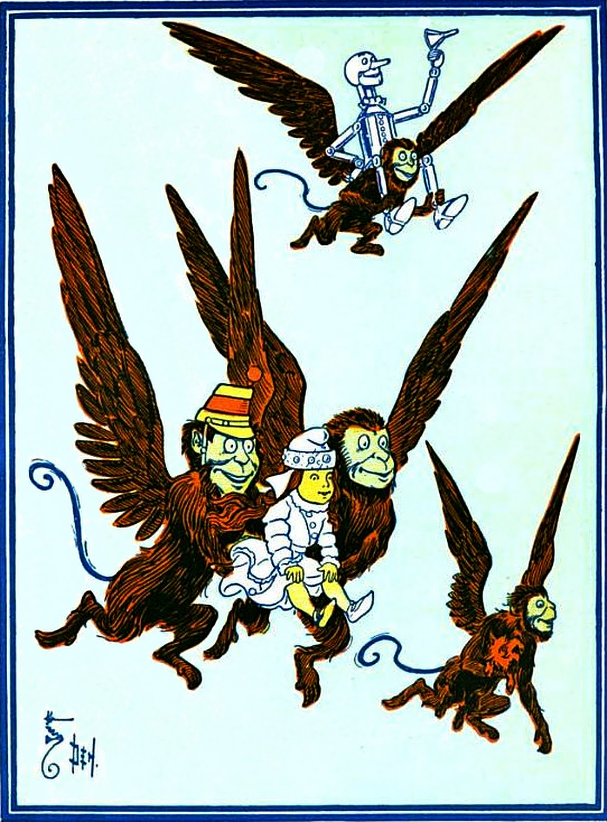 clipart flying monkeys - photo #11