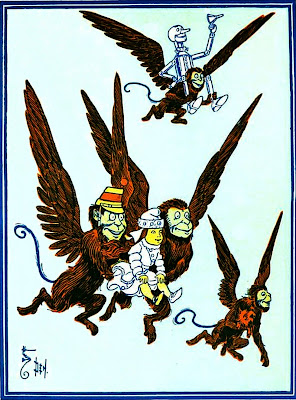 Winged monkeys flying monkeys Wizard of Oz