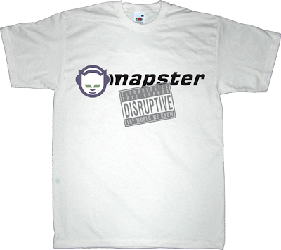 disruptive DTTCTWWK napster p2p t-shirt ephemeral-t-shirts