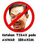Katakan TIDAK pada Anwar Ibrahim