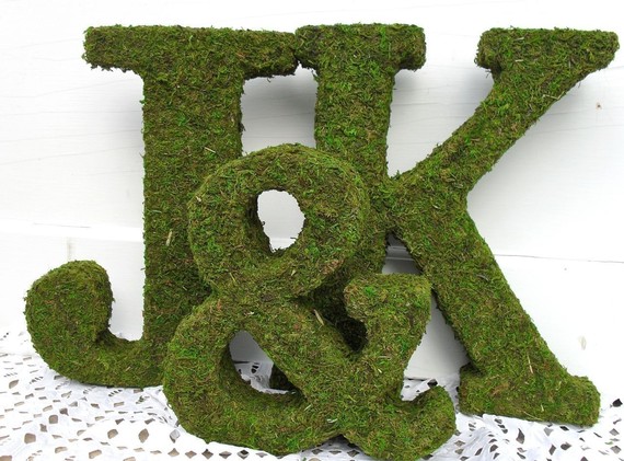 Dwelling & Telling: BEV: Ways to Use Moss Covered Letters