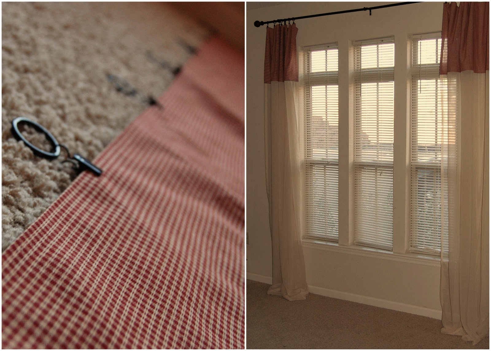 Dwelling & Telling DIY Adding Length to Curtains