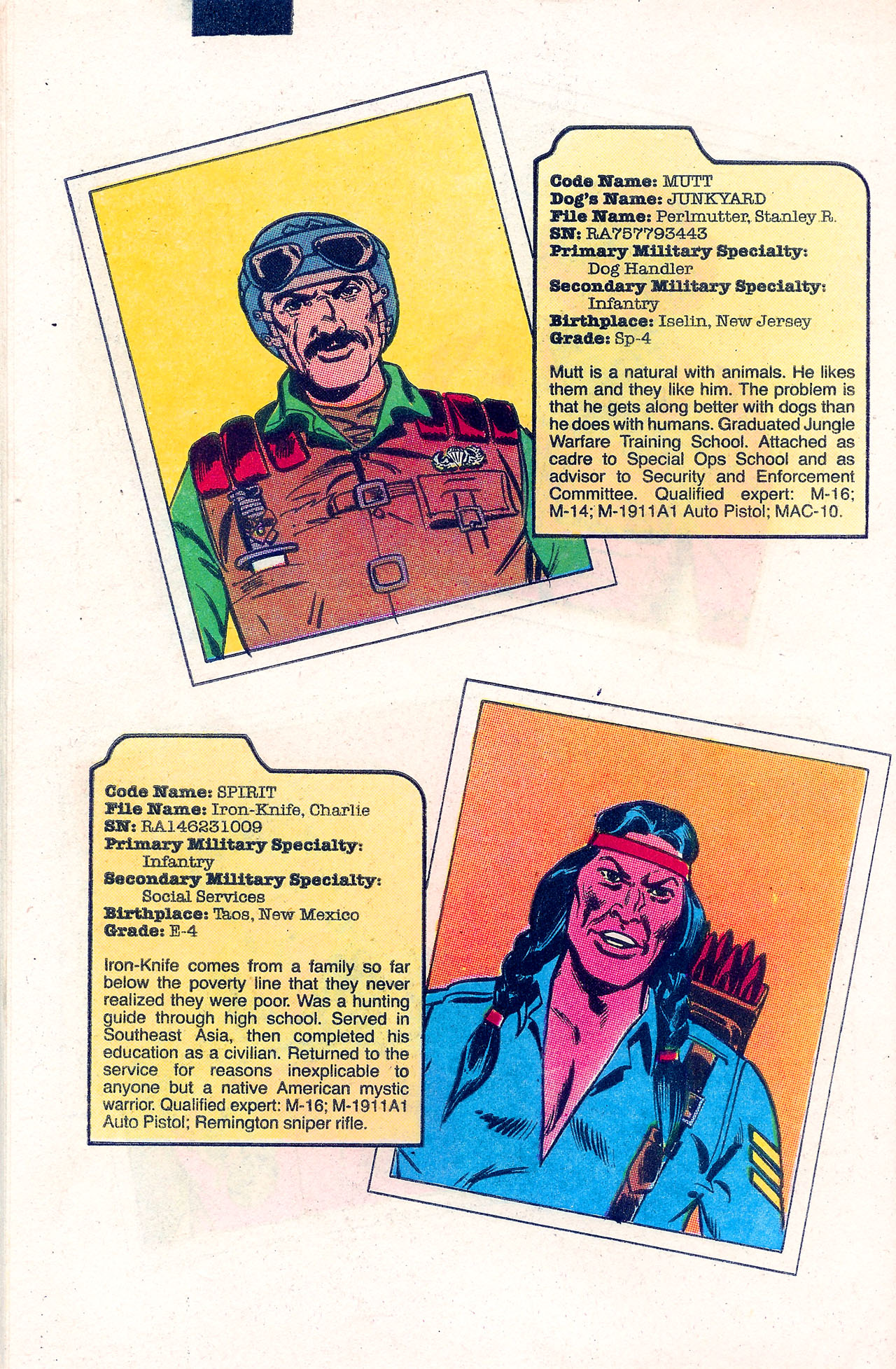 Read online G.I. Joe Yearbook comic -  Issue #1 - 54