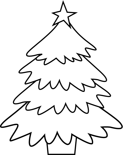 xmas trees coloring pages - photo #8