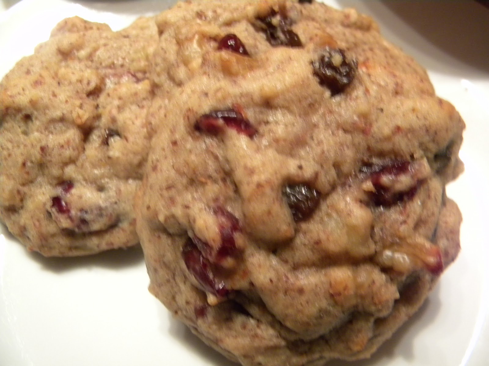 Hot Mess Cooking: Almond Flour Cranberry Walnut Cookies