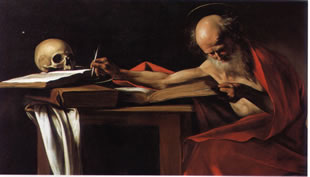 Caravaggio's Corner: San Gerolamo scrivente